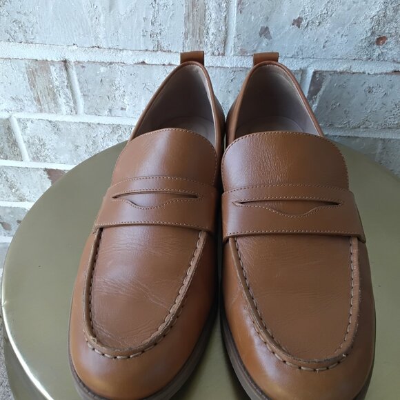 Cole Haan Women’s Stassi Penny Loafers Brown Size 9 W28189 Classic Leather Shoes - Picture 1 of 7